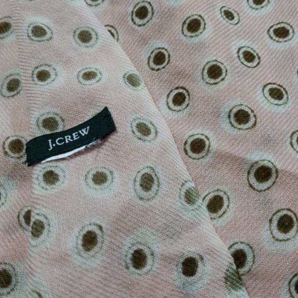 J Crew pink and brown scarf - Picture 2 of 4